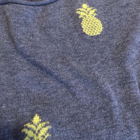Grey Pineapple Long Sleeve Sweater Large - Picture 4 of 6